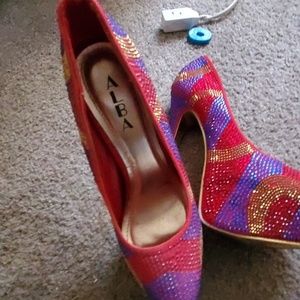 High heel shoes and sandals